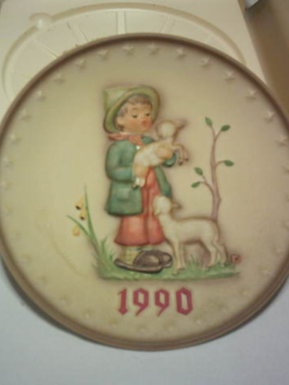 RARE VTG GOEBEL M J HUMMEL 1990 SHEPARD'S BOY PLATE W GERMANY IN ORIGINAL BOX 🎁